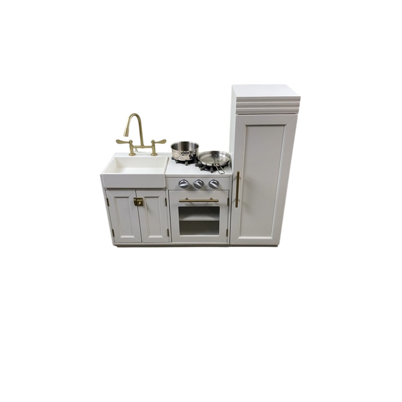 Pottery Barn Kids Chelsea All-in-1 Toddler Play Kitchen, Simply White