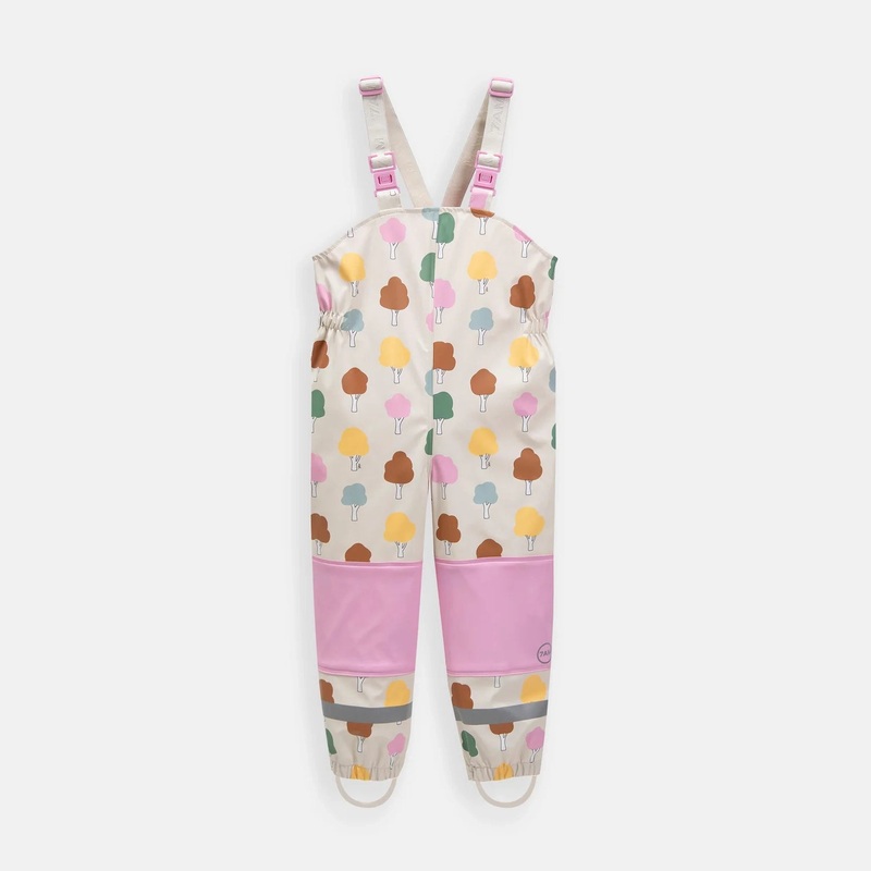Rain Suspender Pants – Rainy Trees Beige