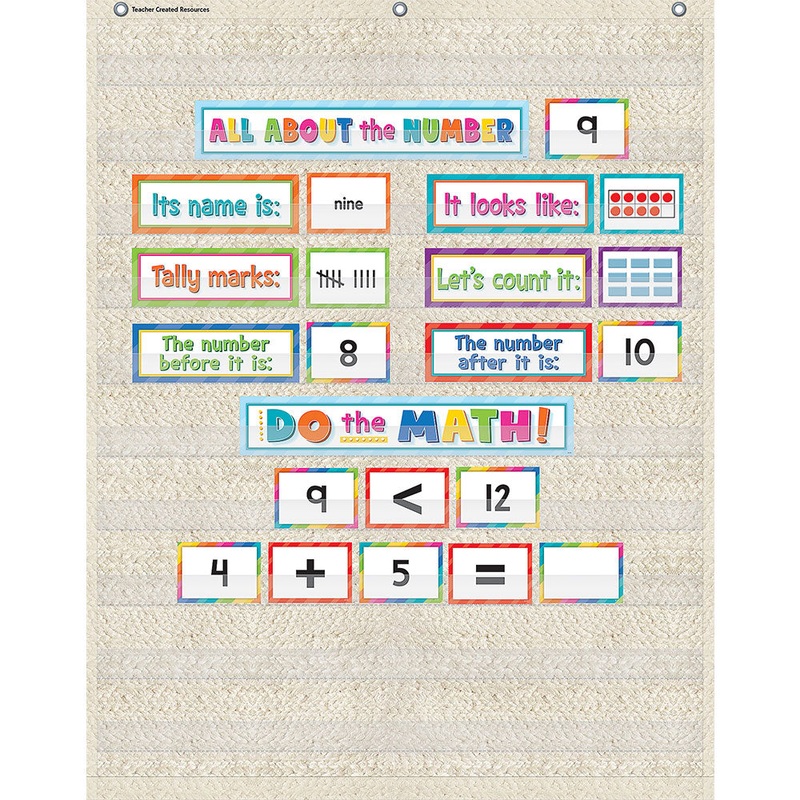 Woven 10 Pocket Chart (34″ x 44″)