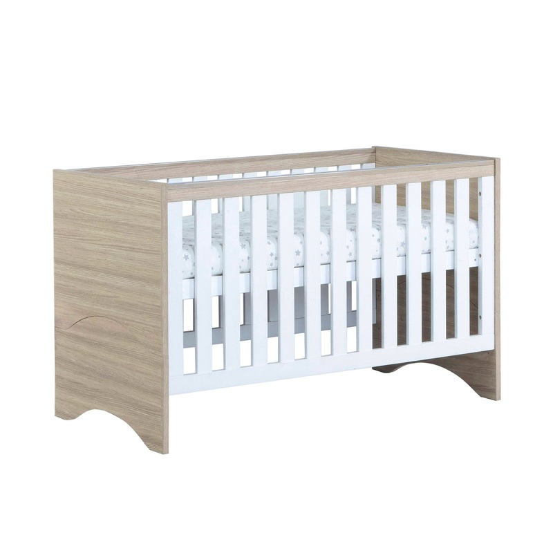 Babymore Veni Cot Bed – White Oak