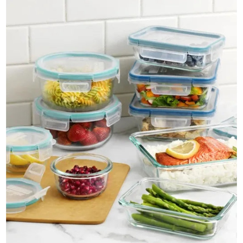 Glass 18 pc set total solution