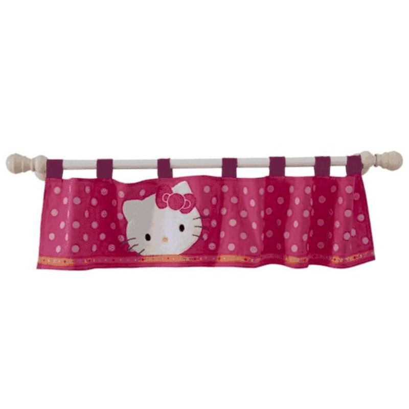 Lambs & Ivy Hello Kitty Garden Window Valance