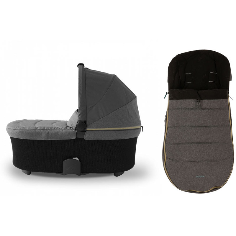 Micralite SmartFold Bassinet & Footmuff Accessory Bundle – Carbon
