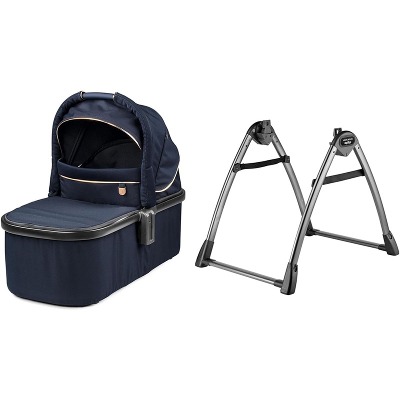 Peg Perego OPEN BOX Bassinet With Home Stand – Blue Shine