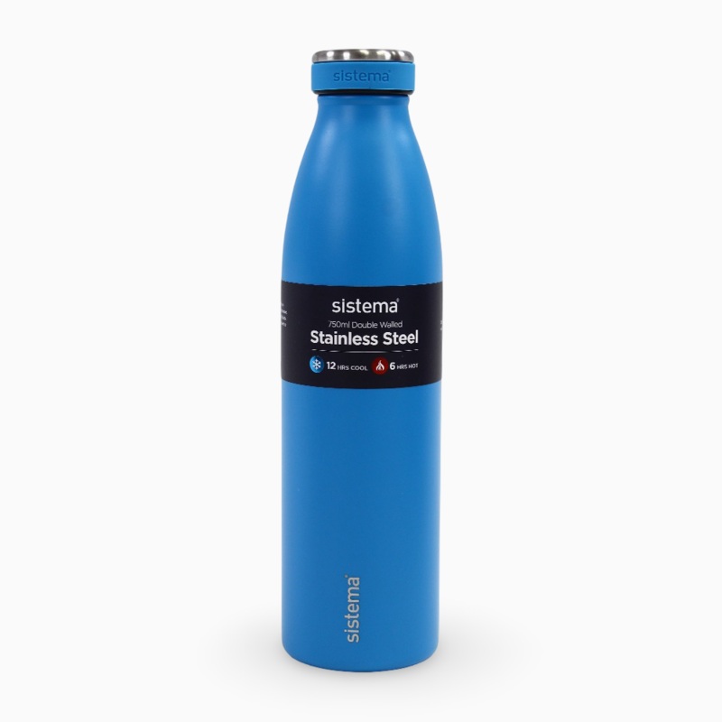 Sistema Stainless Steel Insulated Bottle  Blue