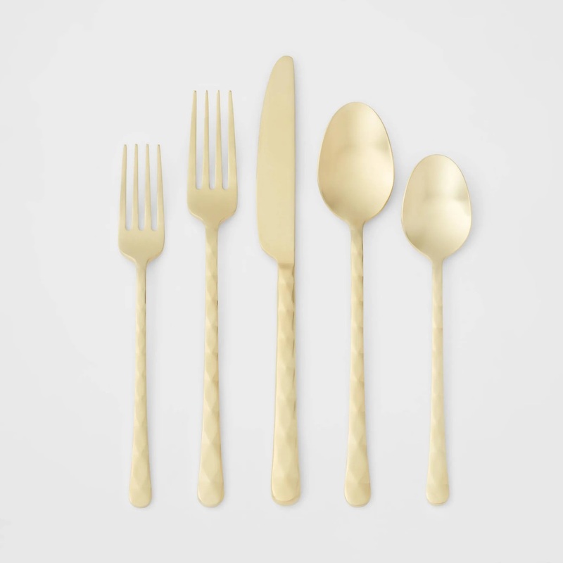 20pc Cherryfield Champagne Flatware Set