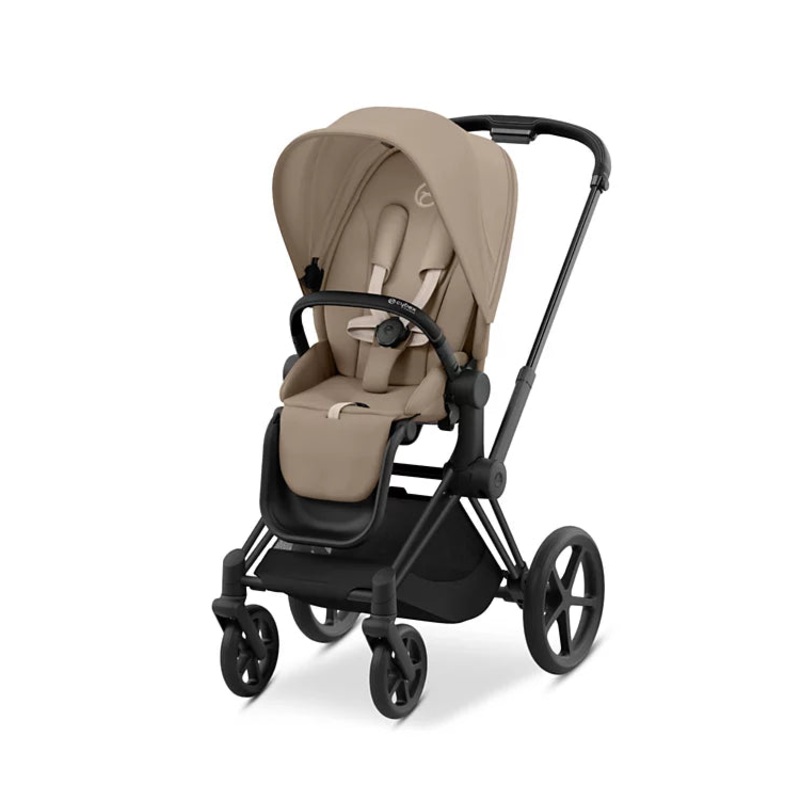 Cybex PRIAM 4 Stroller  Matte Black Frame/Cozy Beige