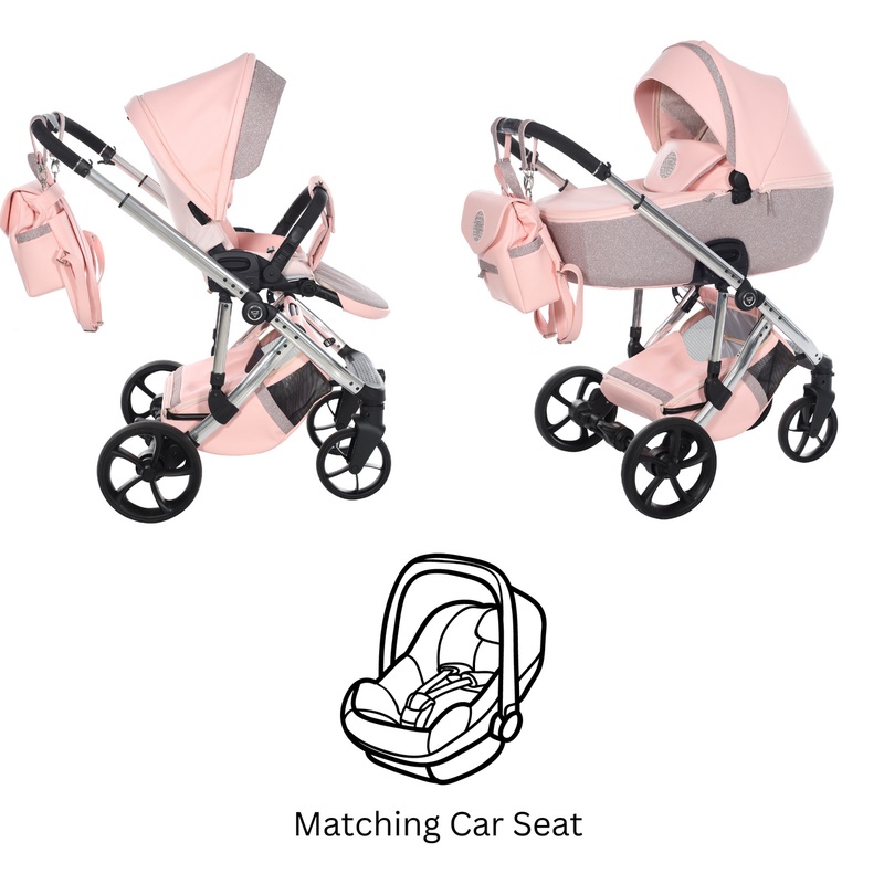 JANAMA GLITTER ECO PINK – 3IN1 (INCLUDES CAR SEAT)