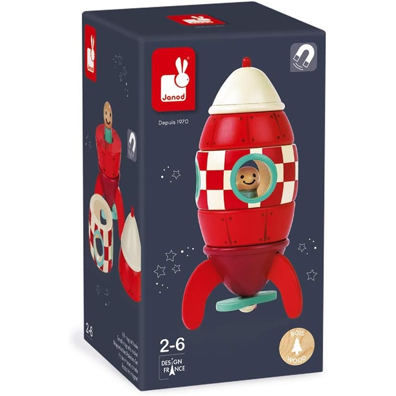 Janod Small Wood Magnetic Rocket Kit