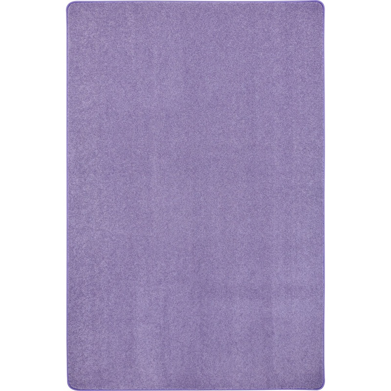 Just Kidding 4′ x 6′ area rug in color Very Violet