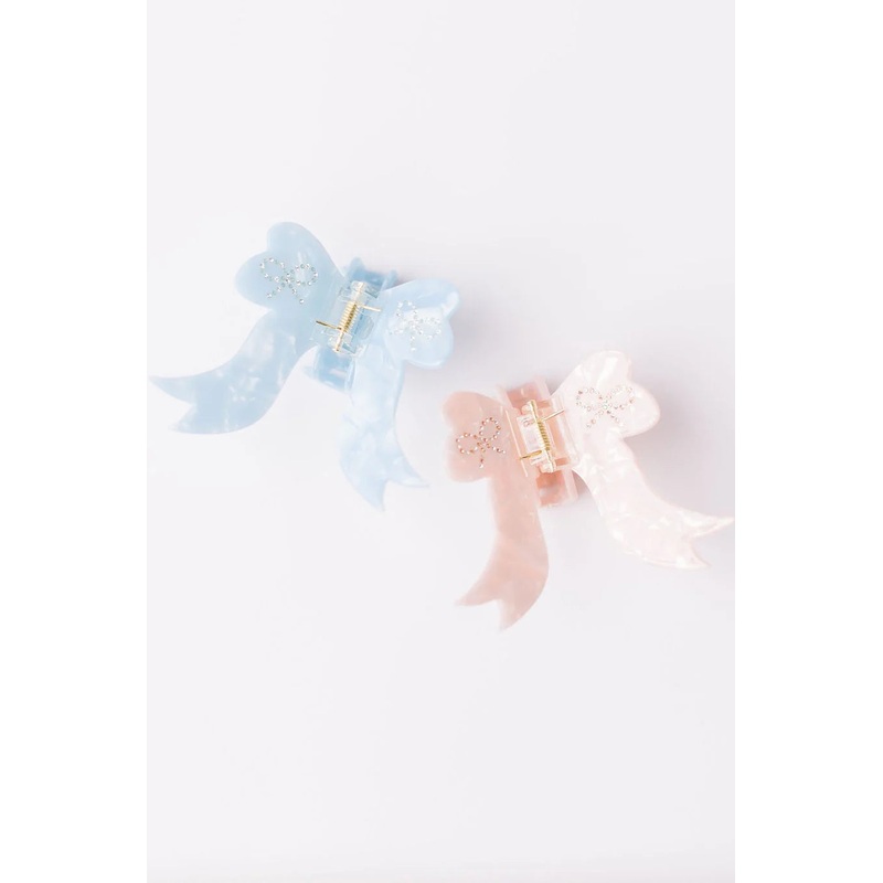 Bow Claw Clip – Pink