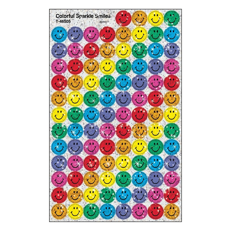 Colorful Smiles superSpots Stickers  Sparkle