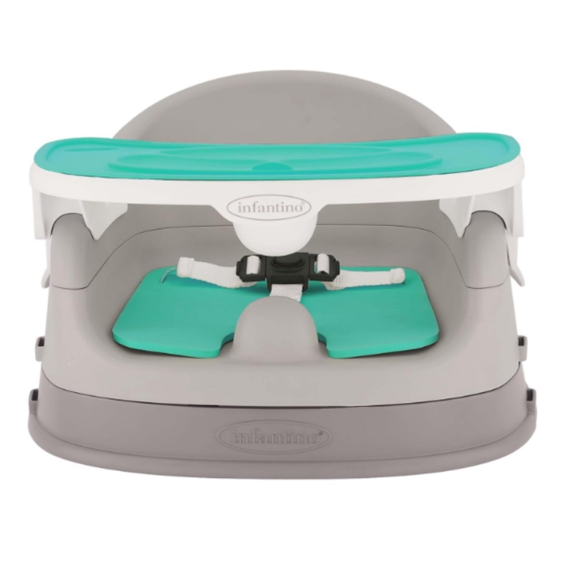 Infantino Grow With Me 4 In 1 Two Can Dine Deluxe Booster Seat, Teal