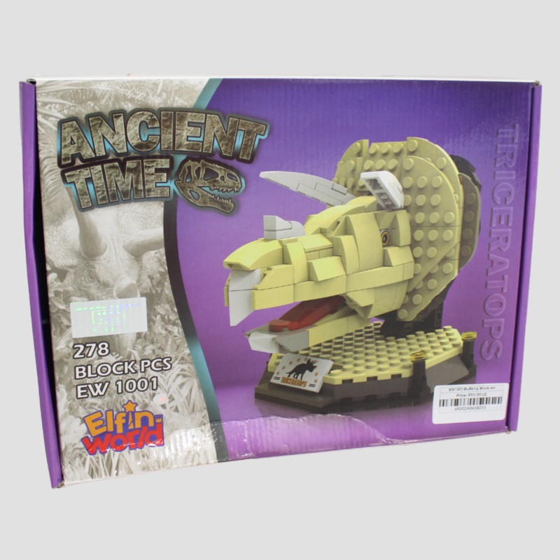 Jurassic Dinosaur Triceratops Building Blocks – 278 Pcs