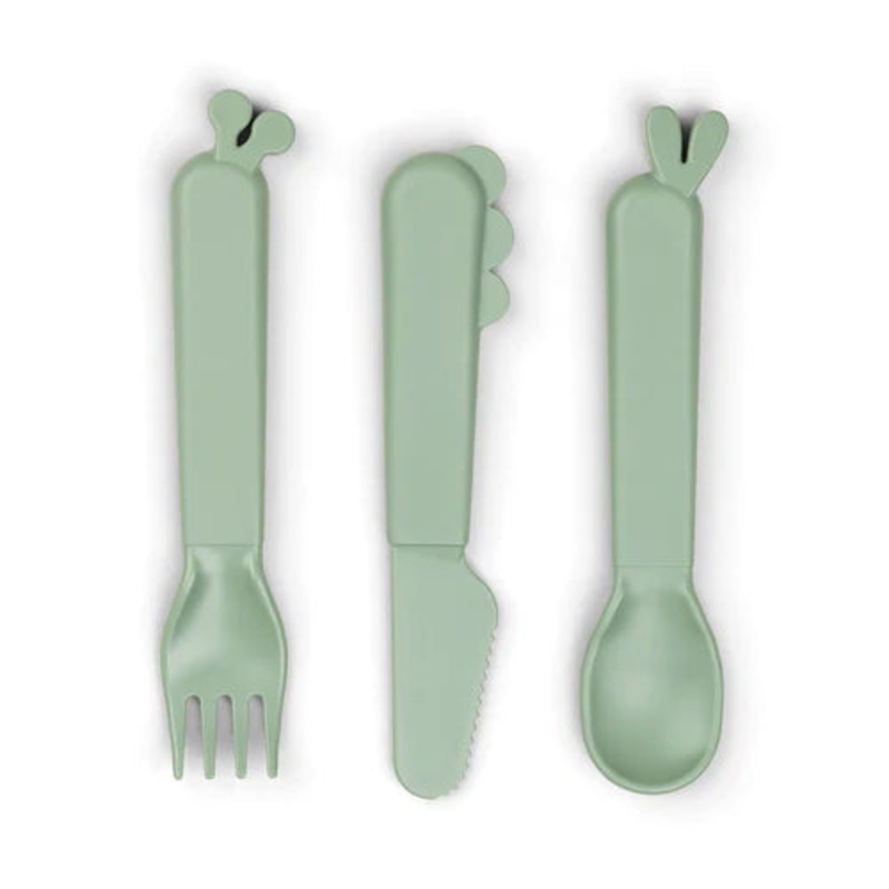 Kiddish cutlery set – Deer friends – Green