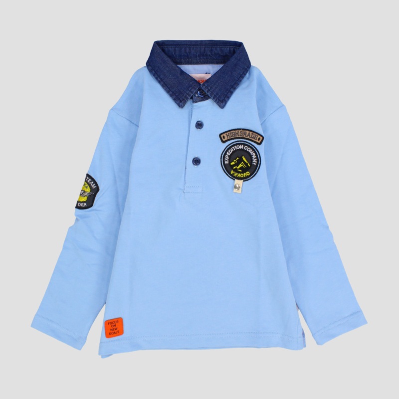 Long-Sleeved Polo Shirt