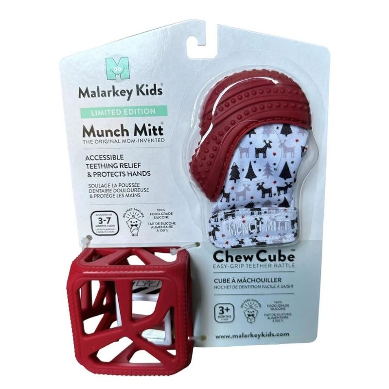 Munch Mitt and Chew Cube Duo – Holiday Pack