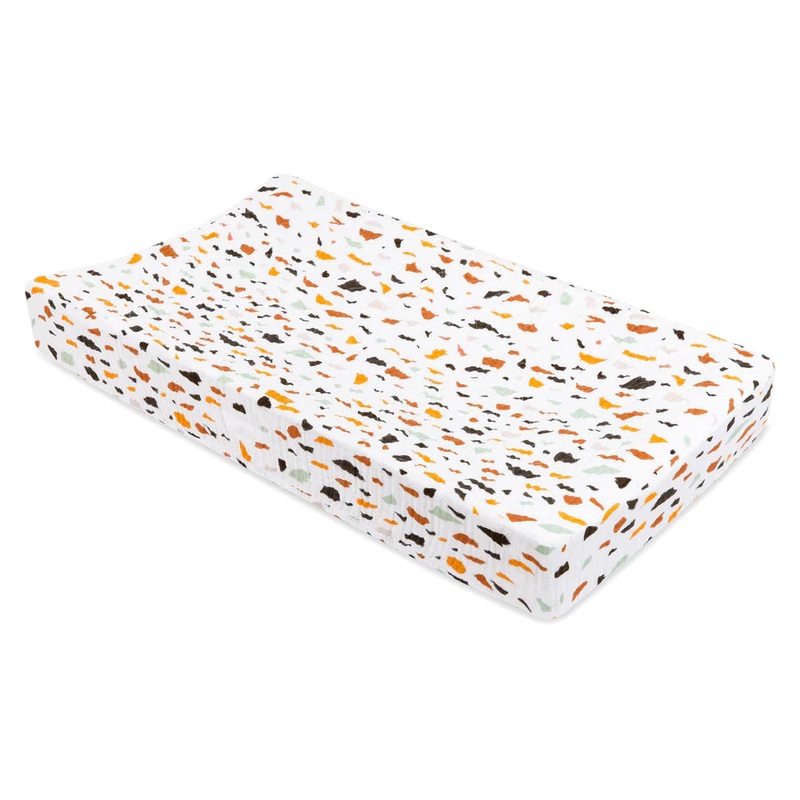 Muslin Changing Pad Cover – Terrazzo