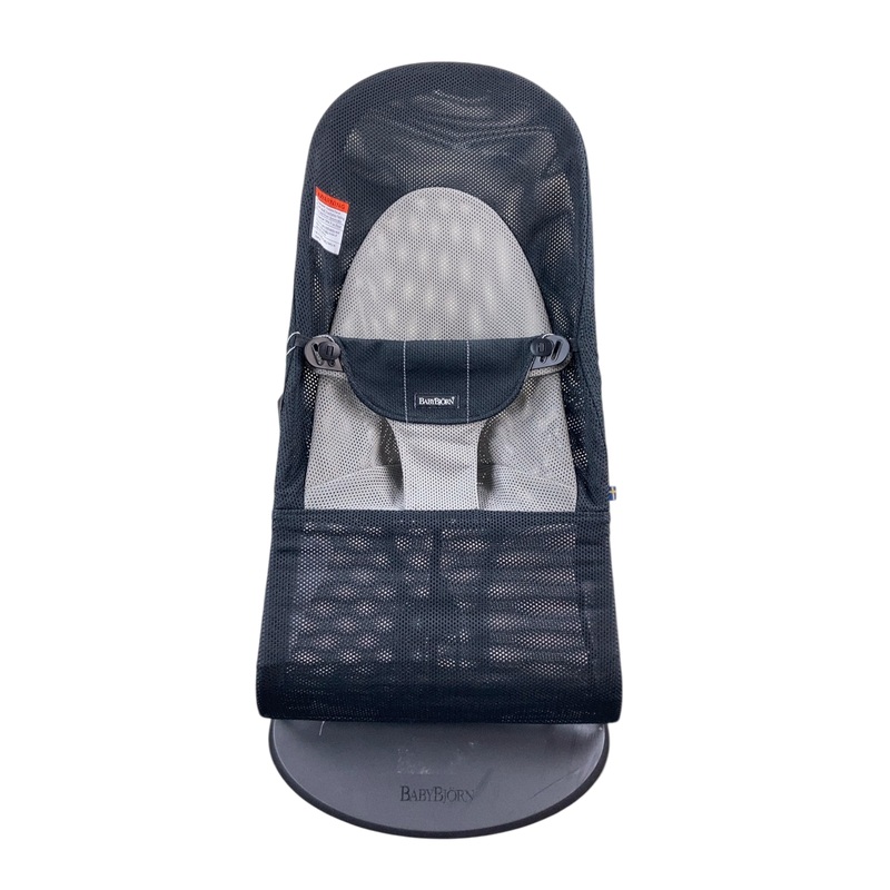 BabyBjorn Bouncer Balance, Black Frame, Black/Gray Mesh