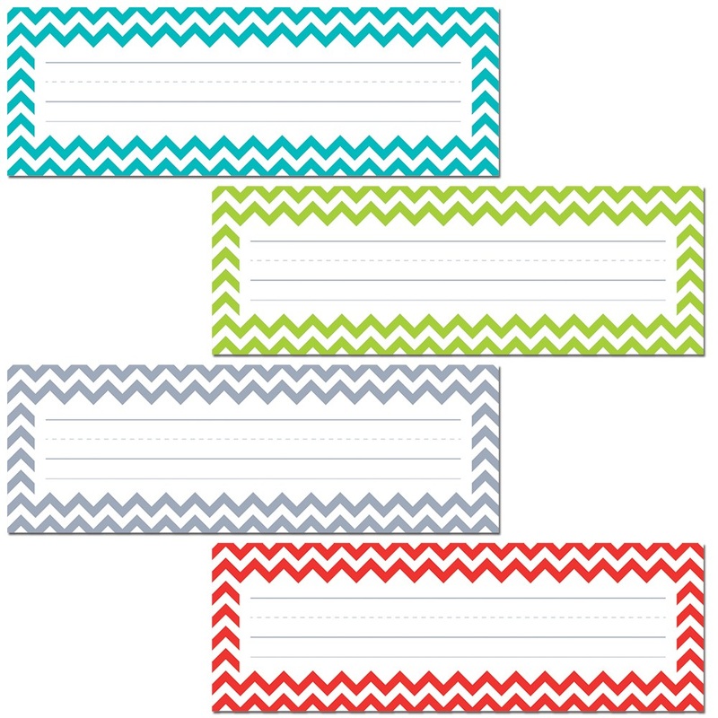 Chevron Solids Name Plates