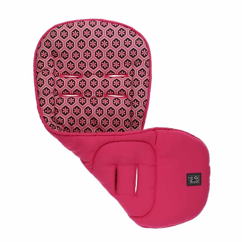 Long Stroller Mat Calico Pink