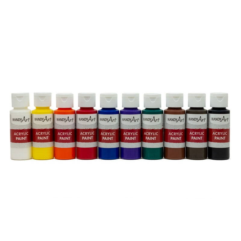 Acrylic Paint 2oz 10/Pkg-Assorted