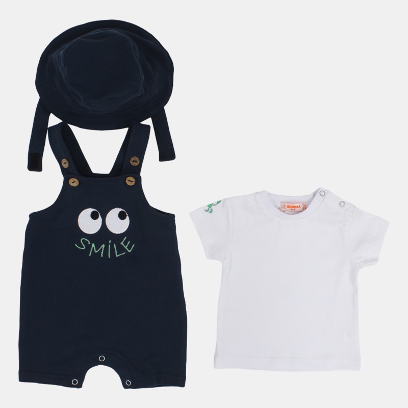 Baby Boys Cotton 3-Piece Outfit Set