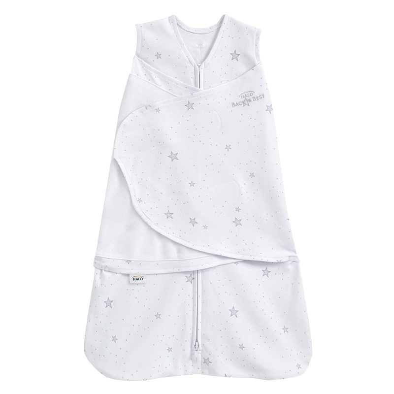 Halo Organic Cotton SleepSack Swaddle, Newborn, Stardust