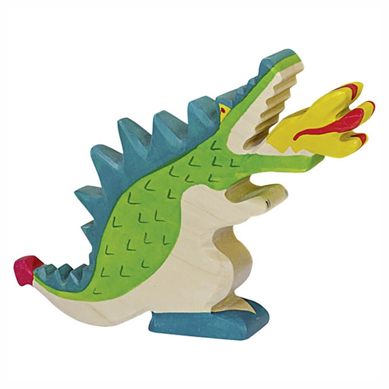 Holztiger Wooden Animal Green Dragon