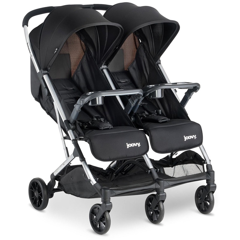 Joovy Kooper X2 Compact Double Stroller – Black