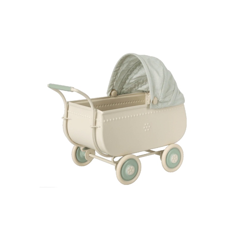 Maileg Micro Pram – Blue