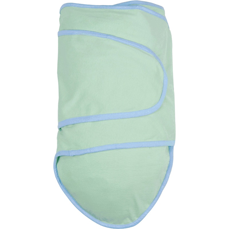 Miracle Blanket Green with Blue Trim