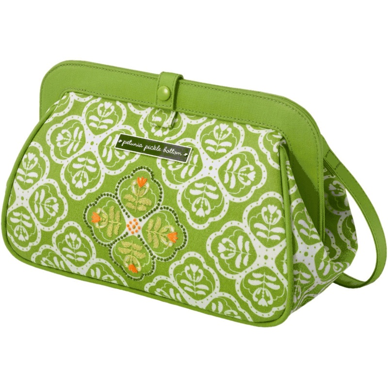 Petunia Pickle Bottom Cross Town Clutch in Gardens in Glasgow
