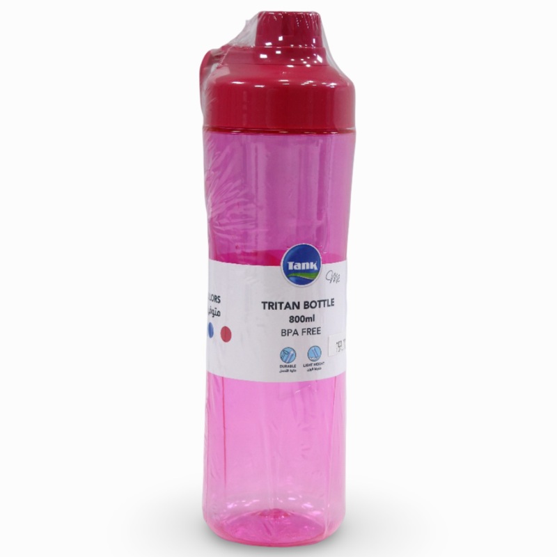 Tank Tritan Bottle 800ml  Pink