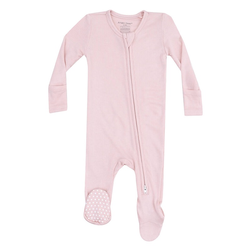 ADR 2 Way Zipper Footie Solid Rose Smoke