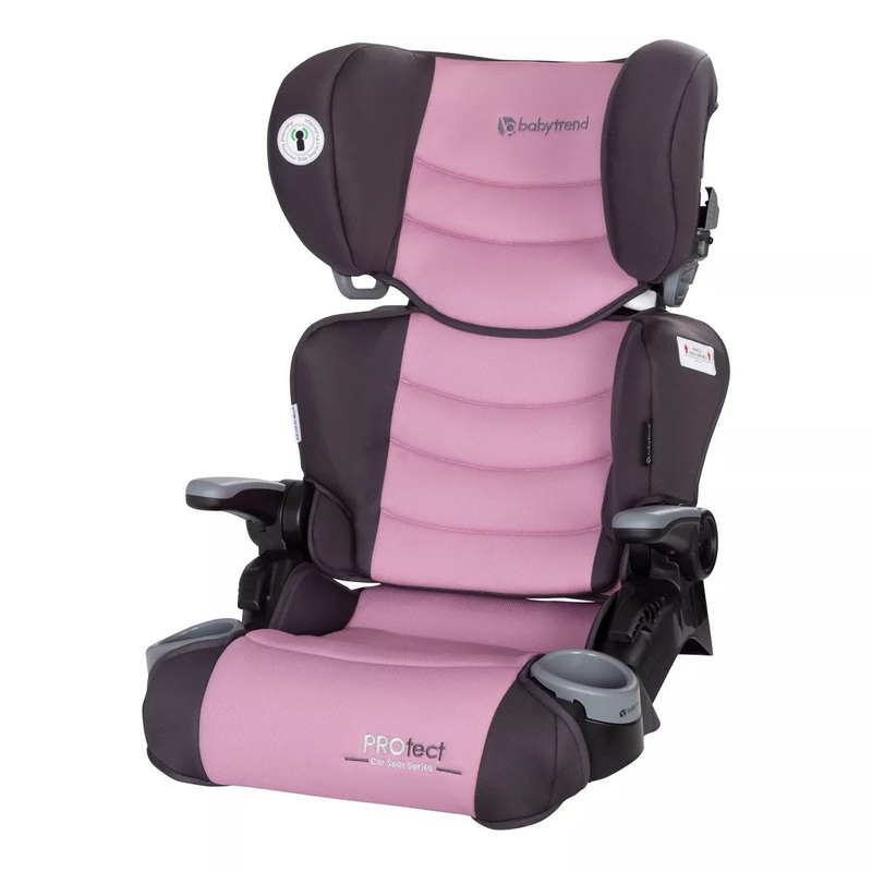 Baby Trend Protect 2-in-1 Folding High Back Booster Car Seat – Dash Rose