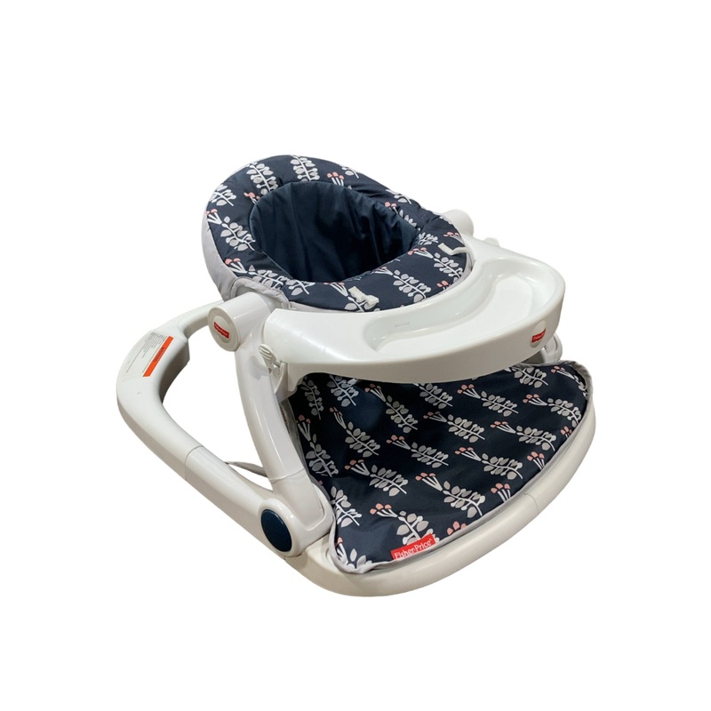 Fisher Price Sit-Me-Up Floor Seat, Navy Garden