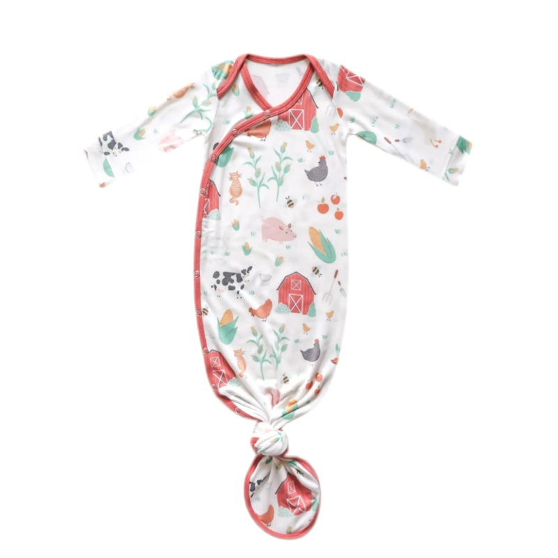 Newborn Knotted Gown – Farmstead