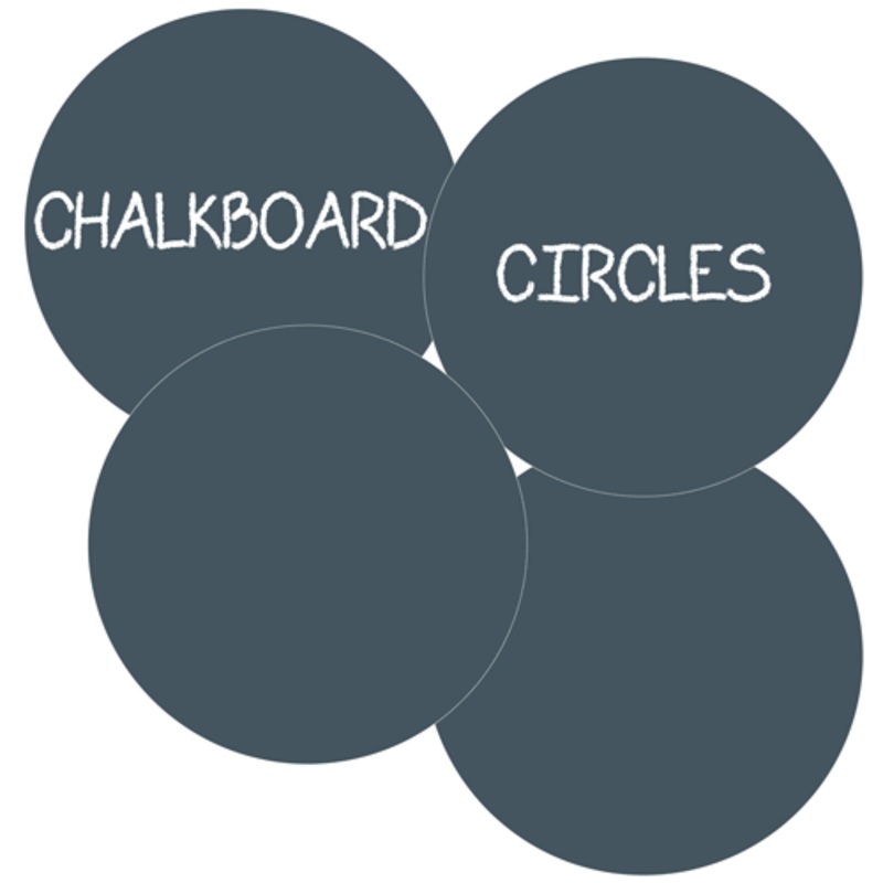 Wall Candy Arts Chalkboard Circles Big