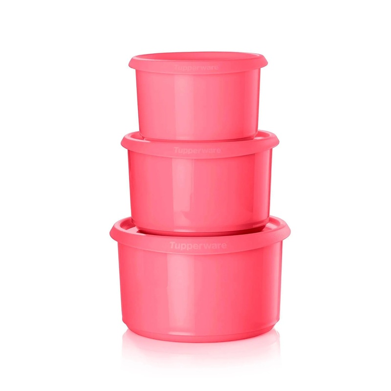 6-Piece Serve and Store Food Storage Canister Set – Pink