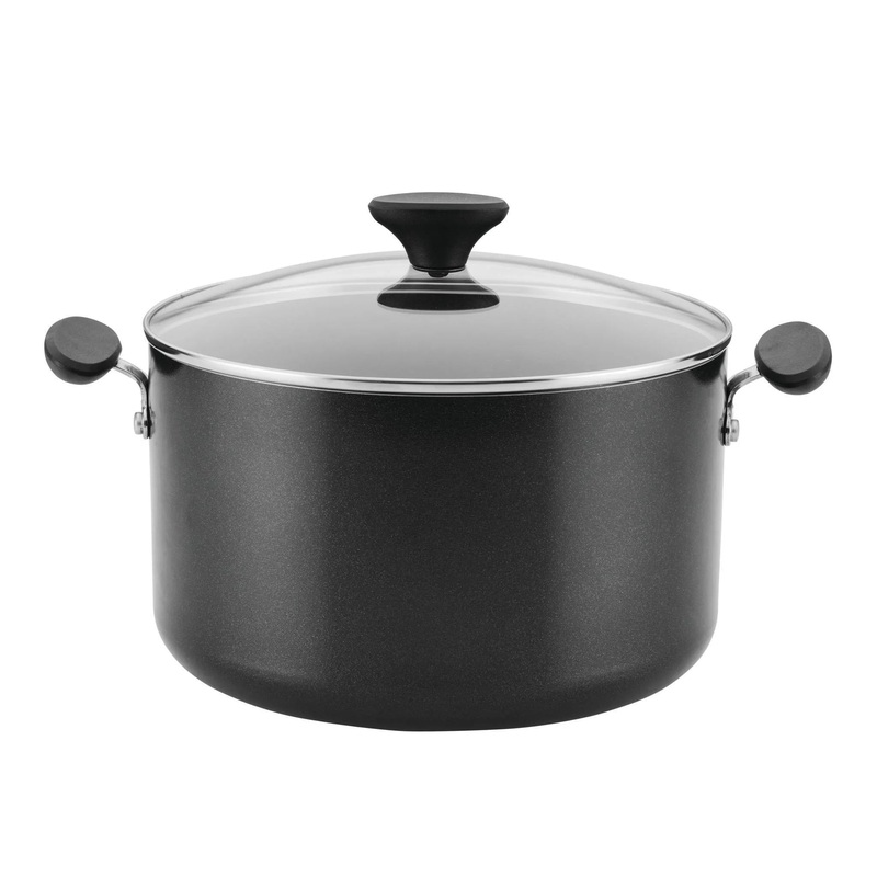 8qt Nonstick Stock Pot With Tempered Glass Lid