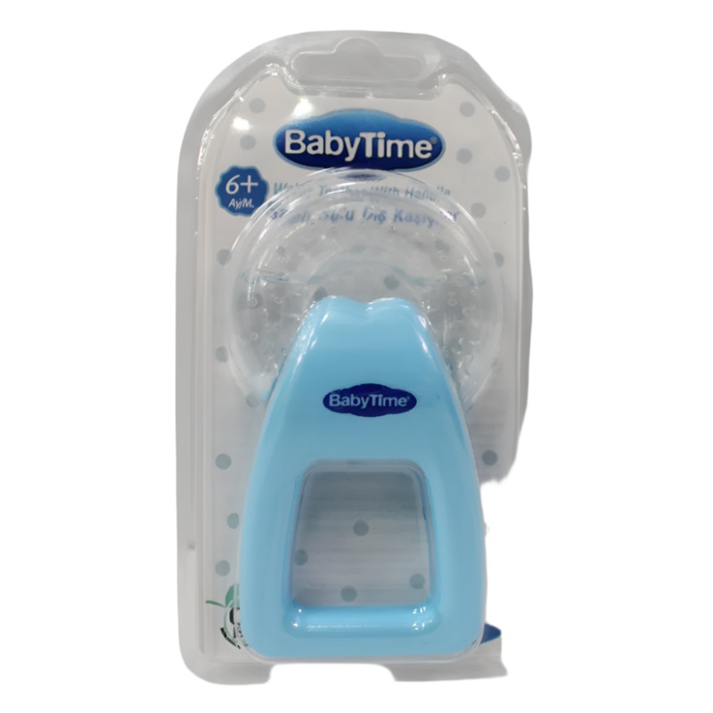Baby Time Baby Water Teether With Handle – Blue