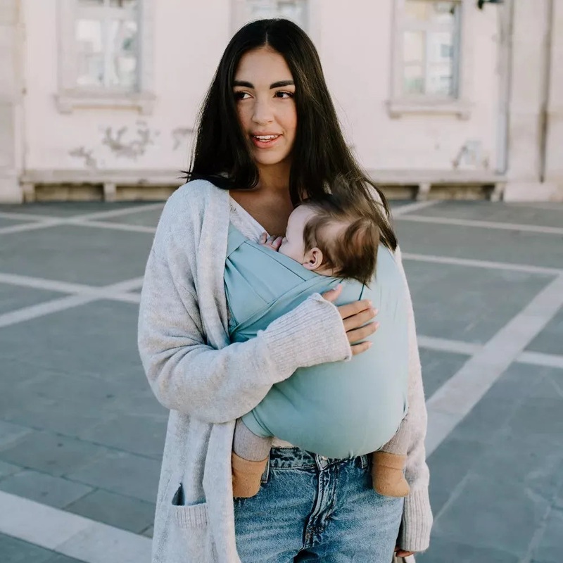 Bliss 2-in-1 Hybrid Baby Carrier & Wrap – Sea Mist