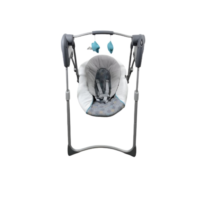 Graco Slim Spaces Compact Baby Swing, Grey