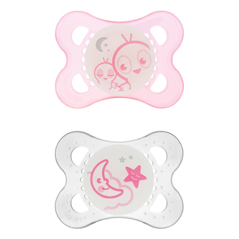 MAM Baby Night 0-6M Pacifier, 2pk – Girl