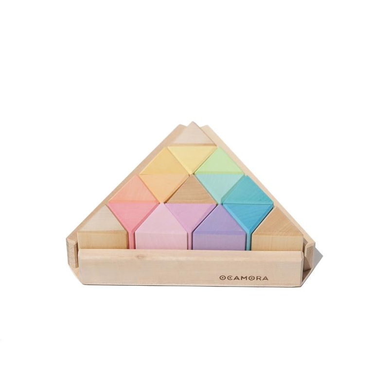 Prisms Triangular Blocks – Pastel