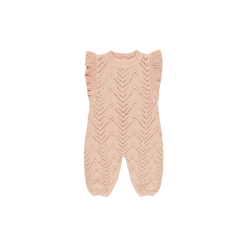 Quincy Mae Mira Knit Romper – Melon