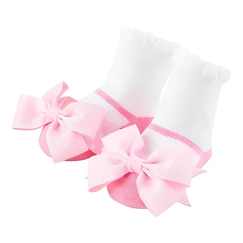 Single Socks – Grosgrain Bow Mary Jane