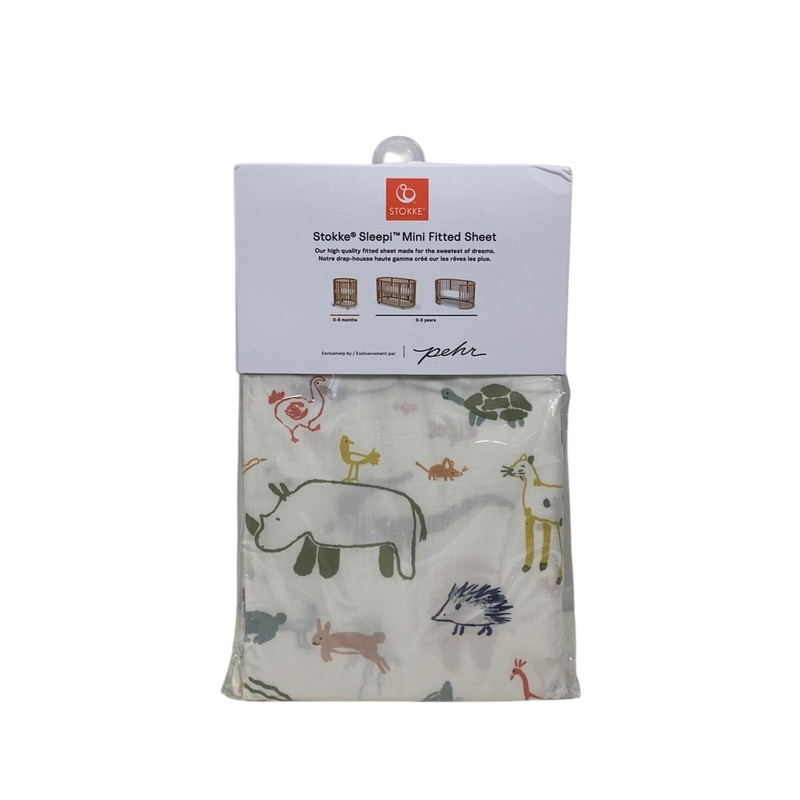 Stokke Sleepi Mini Fitted Sheet, V3, Into The Wild