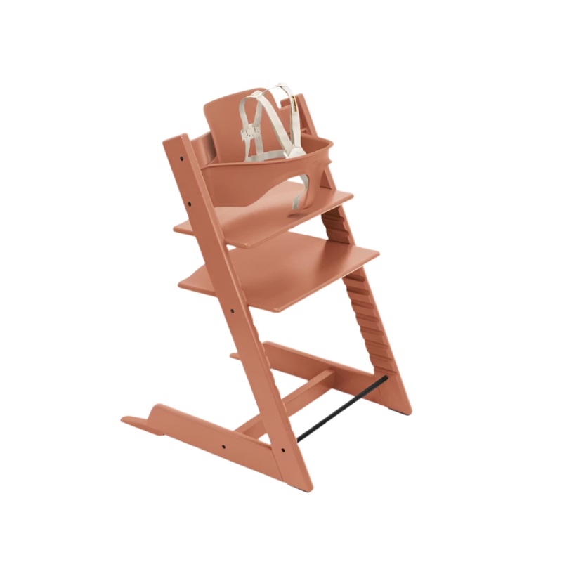 Stokke Tripp Trapp High Chair With Baby Set, 2, Terracotta